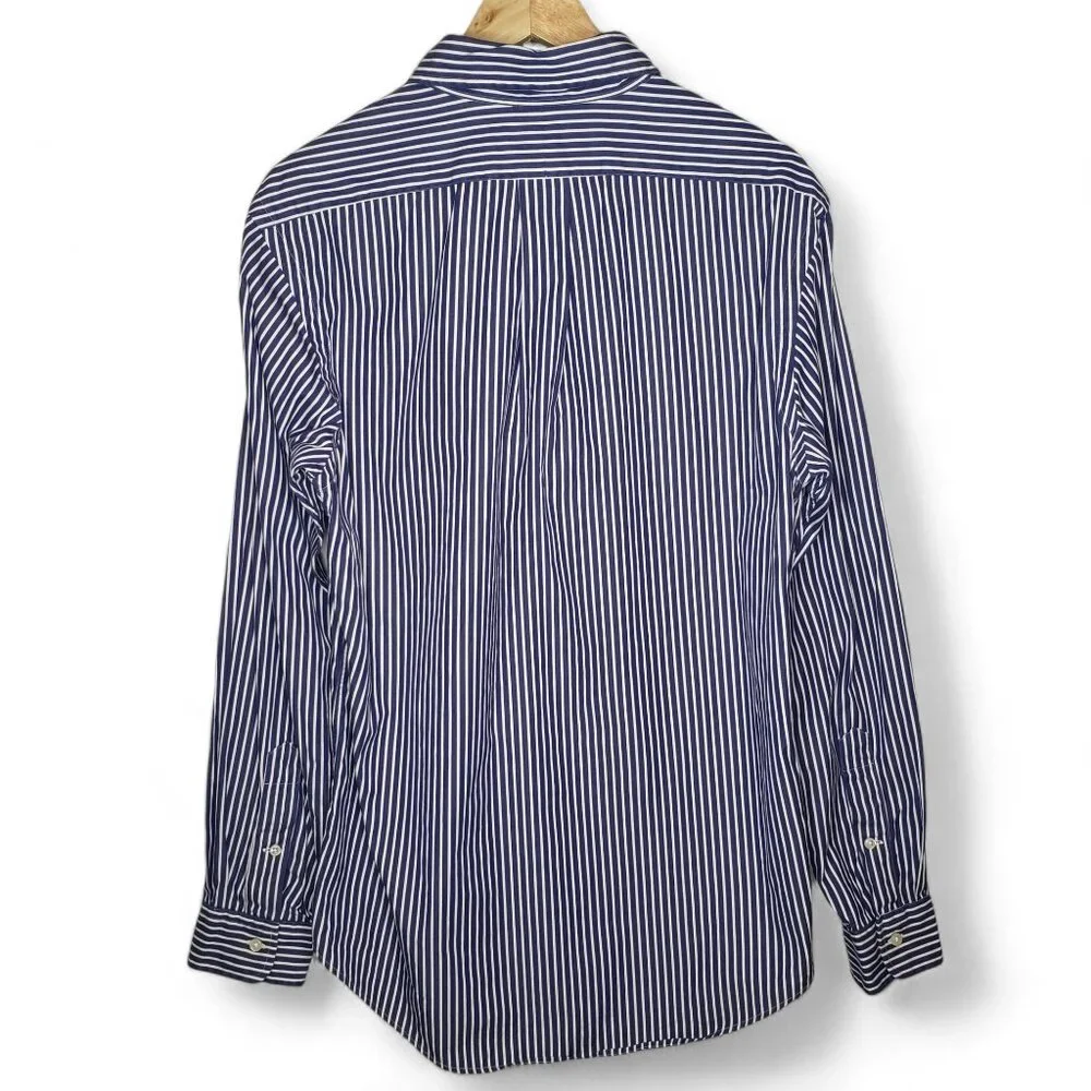 Polo by Ralph Lauren Shirt Men's Pinstripe Button Down Office Color Pony M